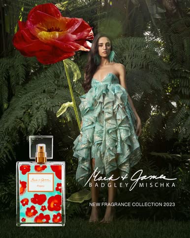 Badgley Mischka Poppy EDP ribboned packaging suggests gift-ready luxury.