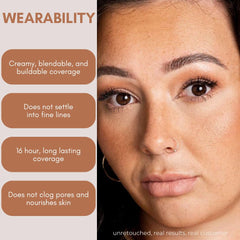 BaeBlu Organic Concealer targets under-eye darkness with seamless blending.