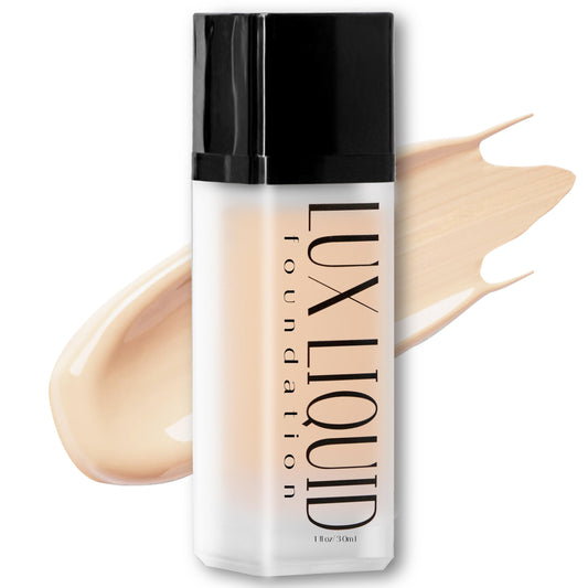 BaeBlu Organic Aloe-LUX foundation bottle with pump for easy, even application