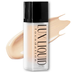 BaeBlu Organic Aloe-LUX foundation bottle with pump for easy, even application