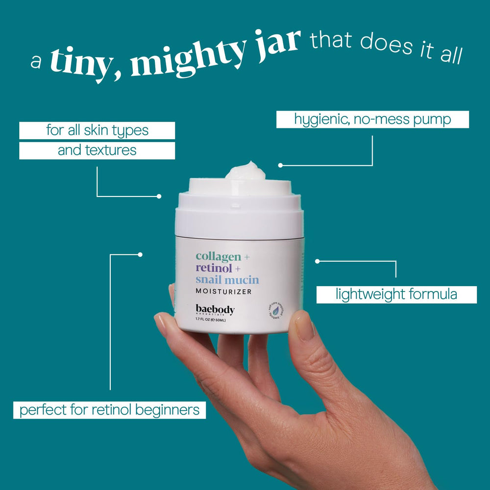 Baebody All-skin-types moisturizer keeps skin nourished for day and night use