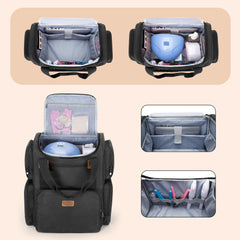 BAFASO upper compartment holds nail lamp and tools.