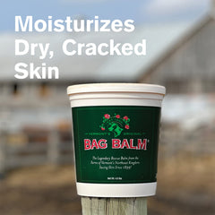 Bag Balm being applied to dry hands for quick, lasting relief