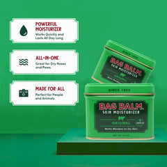 Bag Balm dry nose care scene highlights gentle protection for sensitive noses