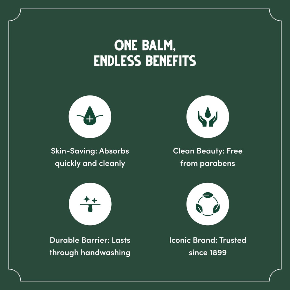 Bag Balm provides head-to-toe moisture for dry skin care.