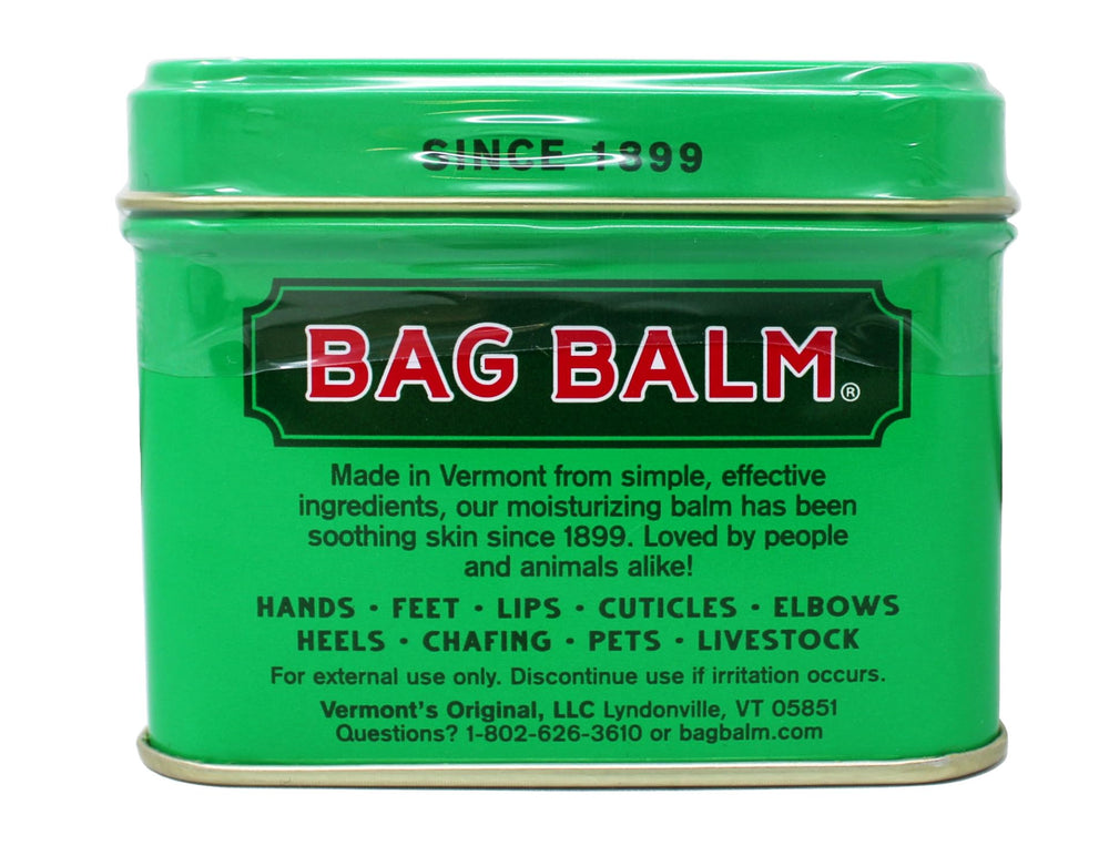 Bag Balm lanolin-enriched formula, renews dry skin with classic, trusted care.