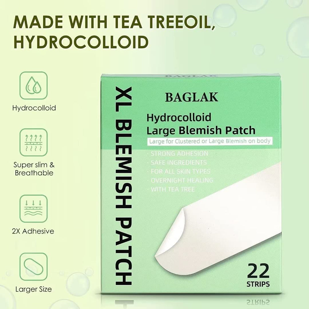 BAGLAK after-use patch removed to reveal protected, clean skin surface.