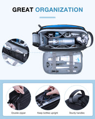 BAGSMART Dopp Kit with water-resistant exterior protects items on the go.