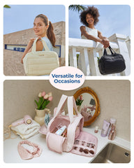 BAGSMART versatile bag serves as makeup or shaving kit organizer