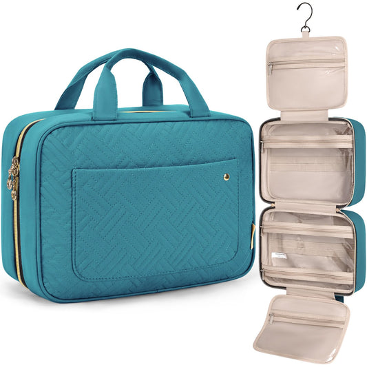 BAGSMART Toiletry Bag with hanging hook for easy access on the go