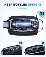 BAGSMART Toiletry Bag interior compartments keep items neatly organized.