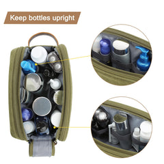 BAGSMART Toiletry Bag for Men, interior mesh pocket for item separation.