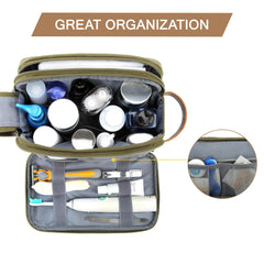 BAGSMART Toiletry Bag for Men, side pocket view for quick access.