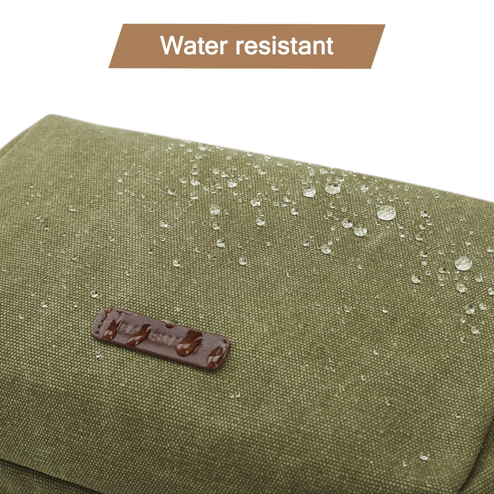 BAGSMART Toiletry Bag for Men, waterproof zippers protect contents on trips.