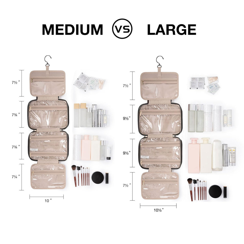 BAGSMART water-resistant polyester toiletry bag protects items on trips.