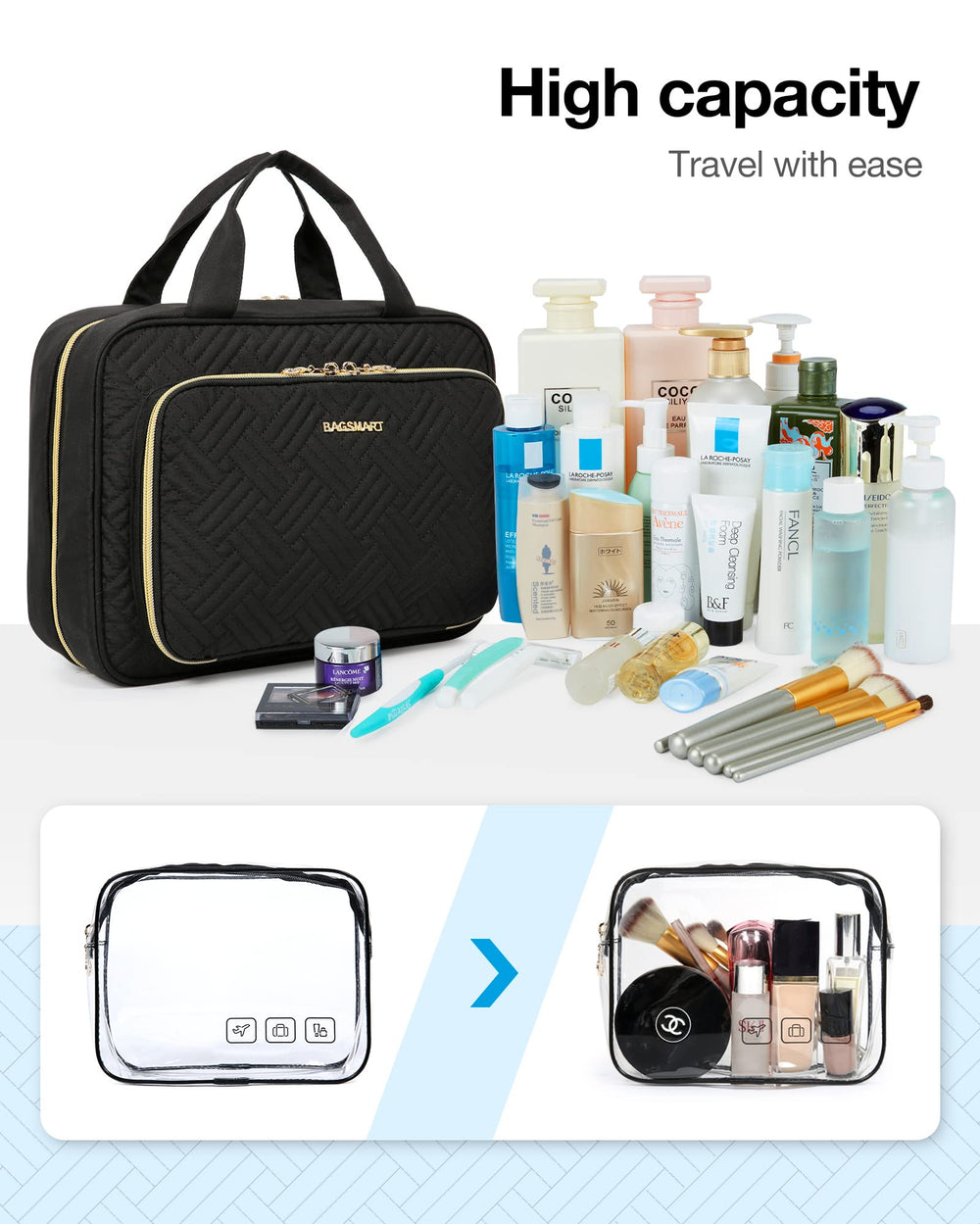 BagSmart travel-ready bag in use during a trip