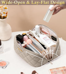 Bagstellar lay-flat opening allows quick access to items during travel.