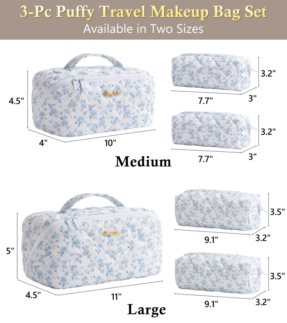 Bagstellar 3-piece set showing detachable pouches for flexible packing on trips.