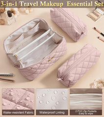 Bagstellar waterproof lining helps keep contents dry while traveling.