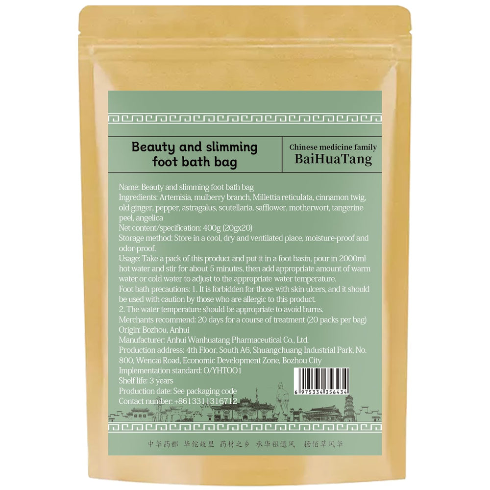 Baihuatang 20x20g portions ready to use for quick foot soaks