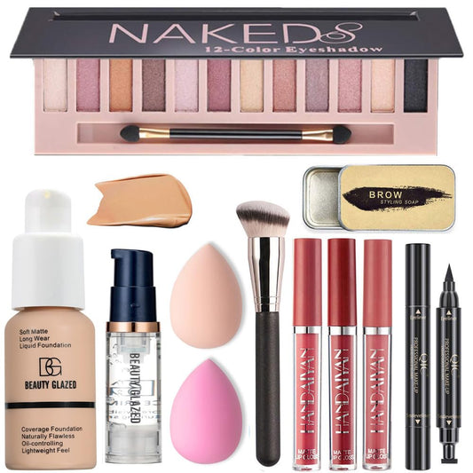 BAISEN DIARY eyeshadow palette with 12 shimmering shades for versatile looks