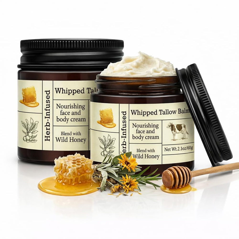 BAISEN DIARY beef tallow balm jar for deep hydration and clean formula