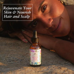Baja Basics Prickly Pear Seed Oil on nails supports cuticle care and health.