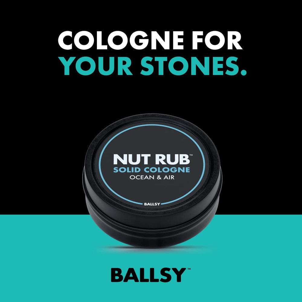 Ballsy deodorizing spray 2oz for on-the-go odor neutralization.