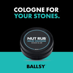 Ballsy deodorizing spray 2oz for on-the-go odor neutralization.