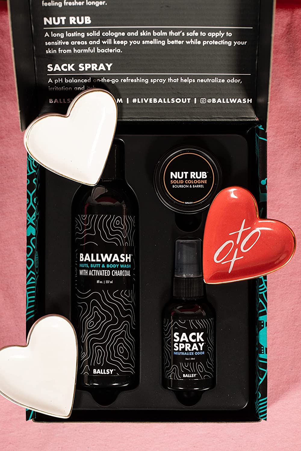 Ballsy Nuts About You Sack Pack gift box.