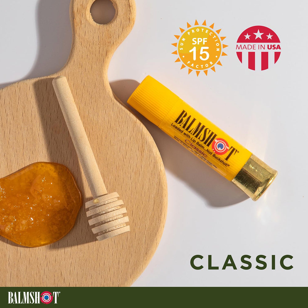Durable metal base prevents twisting and pocket marks on Balmshot lip balm