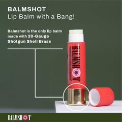 Balmshot lip care on the go, compact travel companion.