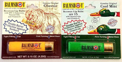 Balmshot two-pack lip balms in classic and cool mint for daily hydration