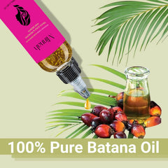 BALPPRD Minnah Batana Oil castor oil blend energizes hair roots.