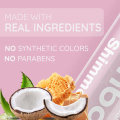 Bambalo lip balm on lips displaying soft tint and smooth finish.
