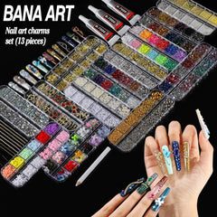 BANA ART crown charm adds regal detail to nails