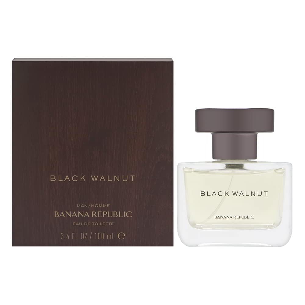 Banana Republic Black Walnut bottle pour offers a rich, woodsy aroma ideal for evenings.