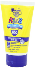 Banana Boat SPF100 Kids Max Protect & Play skin swatch demonstrates even coverage
