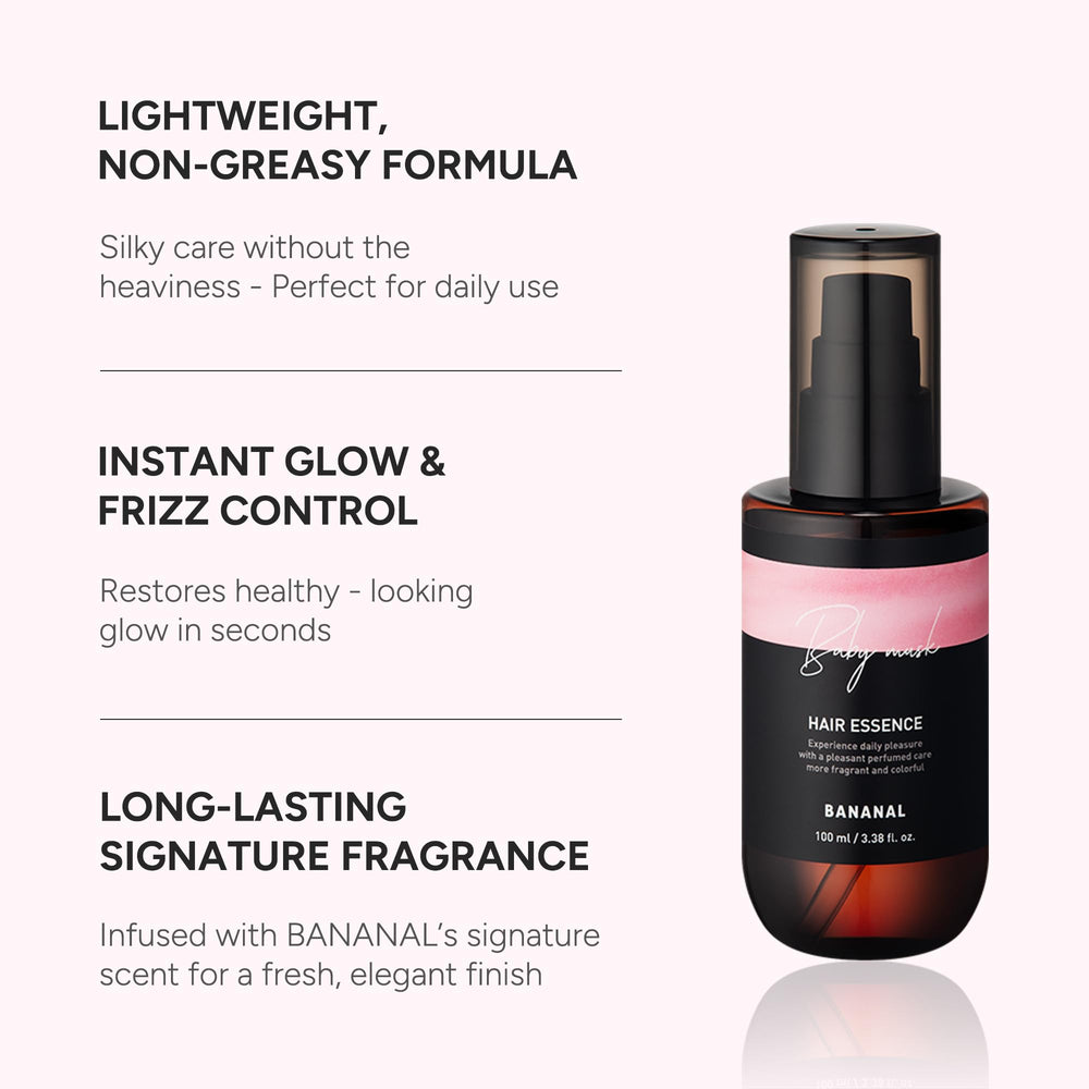 BANANAL 2-in-1 pour shot highlights clean, non-greasy finish for daily use