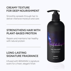BANANAL Korean Hair Treatment Conditioner cream texture delivers lightweight moisture