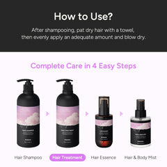 BANANAL Korean Hair Treatment finish close-up reveals subtle shine and lightweight softness