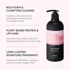 BANANAL Rosemary Shampoo creamy foam lather during cleansing