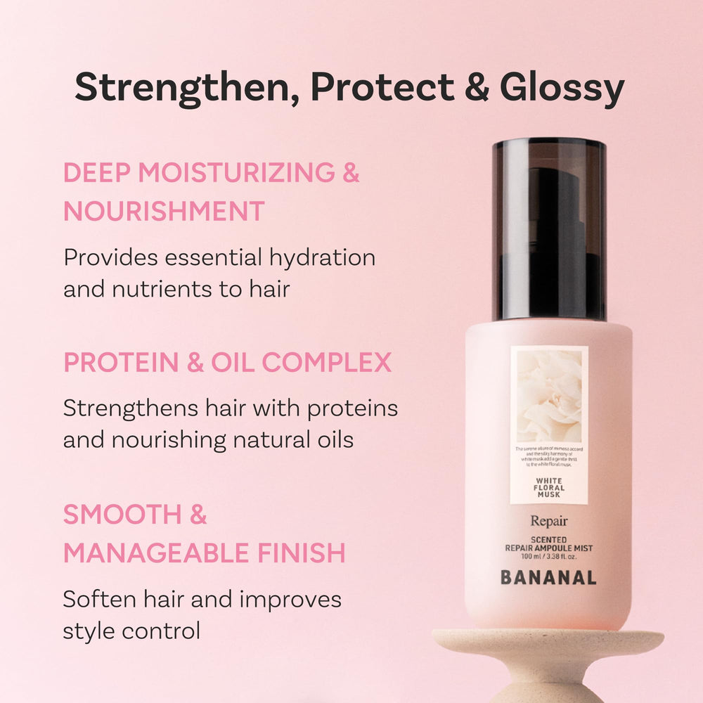 Close-up of texture highlights lightweight moisture from BANANAL serum mist