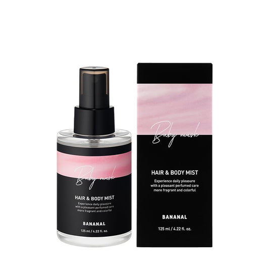 BANANAL perfumed hair mist bottle delivering silky shine and fresh fragrance