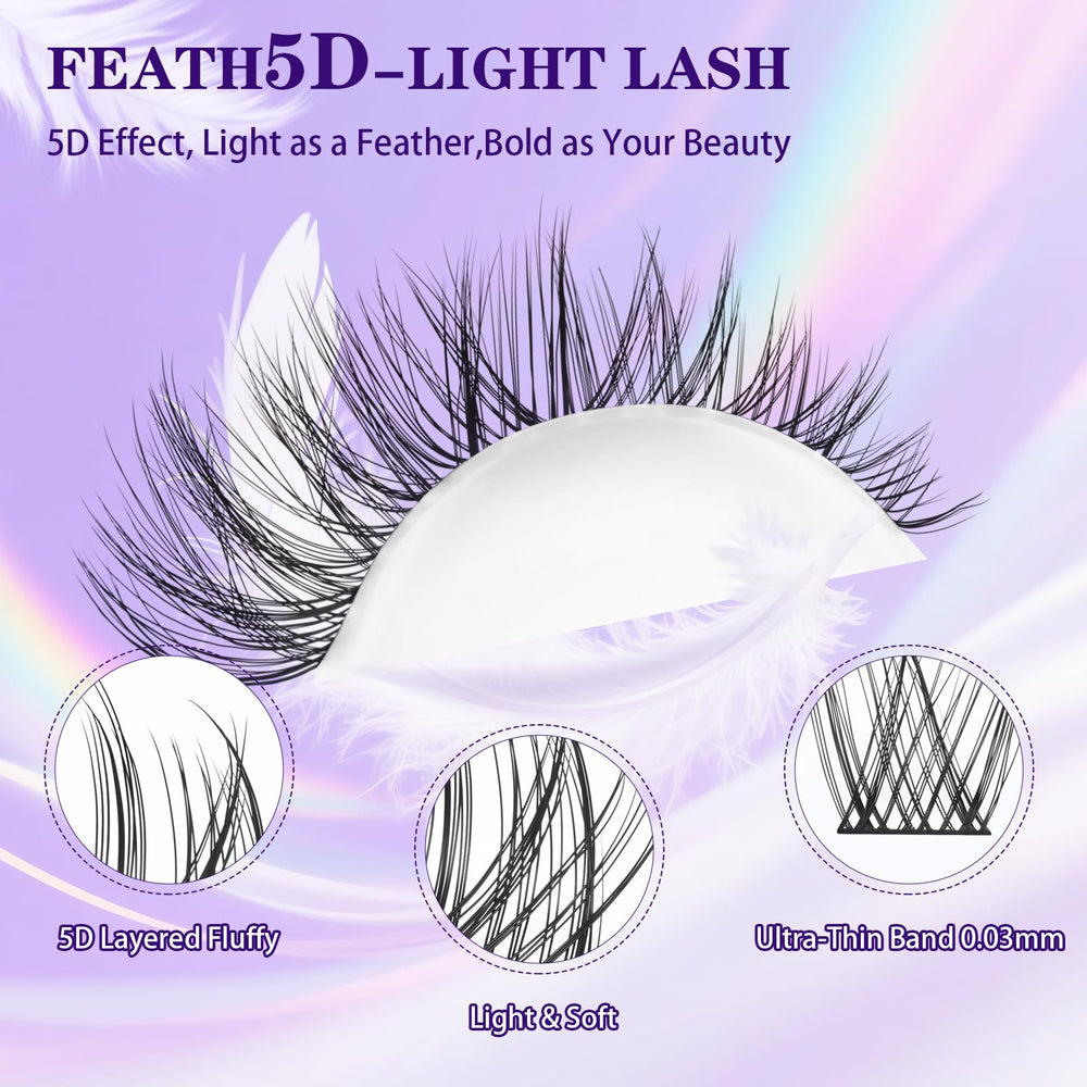 Bandqaugen lash clusters with 8-18mm lengths for natural to dramatic styles.