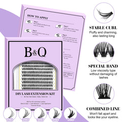 BandQaugen flat-band lashes appear barely noticeable on lids
