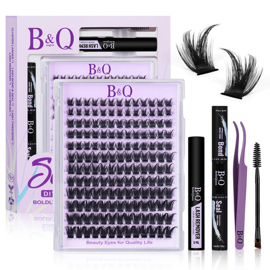 BandQaugen Manga Lash Clusters Kit SalonSpike 04 packaging shows beginner friendly, portable salon grade results