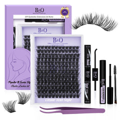 BandQaugen B02 Wispy Lash Clusters Kit packaging for quick, DIY eye looks.