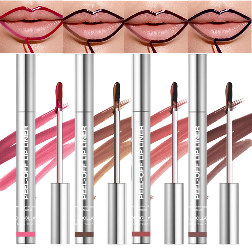 Bangfeng 4Pcs pack shot showing vibrant lip color that lasts