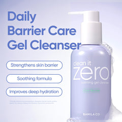 BANILA CO Clean It Zero Calming Gel Cleanser lather forming a soft, mild cleanse